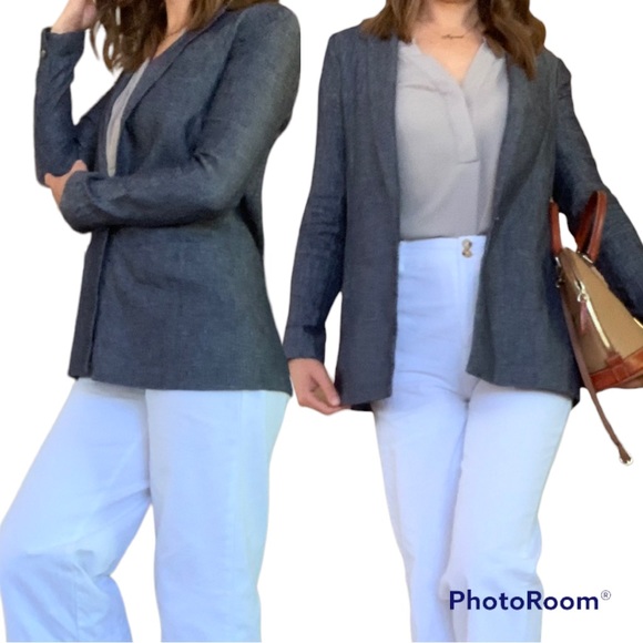 🔥CLEARANCE🔥 100% Linen Banana Republic Long Line Blazer - Picture 5 of 10